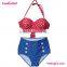 Black Dot Cute Plus Size Swimwear