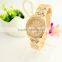 2016 High Quality Brand Women Watch Luury Gold Plated Female Dress Wristwatches Quartz Watches