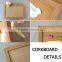 Hanging plastic bezel cork board message board
