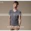 Men short sleeve customized fitted hemp t shirt wholesale cheap