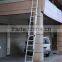 Aluminum 3 section Combination ladder, high strenghth extension ladder,6 steps--12steps