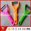 Stainless Steel Colorful Fruit Peeler with Plastic Handle Peeler