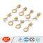 hot sale ring puller light gold autolock metal zipper slider