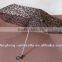 Automatic open leopard design telescopic fold umbrella outdoor