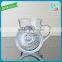Glass coffee cup clear coffee cup with lid