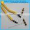 Customize white and red metal tips shoelace