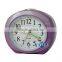 plastic oval shape table alarm clock bedside clock, children's alarm clock and nightlight