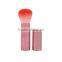 High-End Good Qualty Soft Synthetic Hair Retractable Makeup With Printed Flower