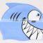 100% Silicone Men Women Adults Fish Shark Cartoon silicone print swim caps