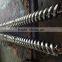 25/53 to 90/184 different direction to outside conical twin screw barrel