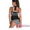 Dear Lover New Design Cheap Price Sexy Blue Splice Striped Halter Swim Wear Bikini