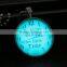 Glowing Jewelry Necklace DIY jewelry---"So many books,so little time"Clock pendant