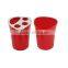 bath accessory set colorful plastic toothbrush holder