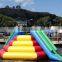 hot sale cheap and popular for person inflatable floating Pyramid water games with slide