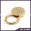 Customized PS1 Plated Gold Key Chain Holder With Laser Logo/text for Gift