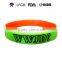Silicone wrist band with country logo printed , factory direct supply cheap custom silicone bracelet