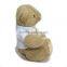 Custom made plush teddy bear toy, soft brown teddy bear toy with T-shirt plush toy