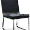 Z683 cushion stacking cheap modern dining chairs with chrome legs