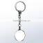 Crystal optional shaped blank keychains led light for customized gifts