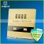 Hot New Products Wallpad White PC110~250V Electrical LED 4 Usb Charger Ports USB Power Wall Light Socket