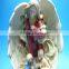 Year Round life size fiberglass resin angel statue for home decorations