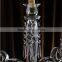 2016 newest design of 5 arms crystal glass candelabra for decoration