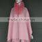New Product Cashmere Cape With Pink Raccoon Fur Trim / Winter Ladies Poncho Shawl