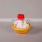 Decorative fake cup cake with fruits for holiday and wedding decor