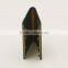 custom logo wide coated metal belt end tip clip