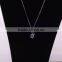 2016 Hot Selling Simple Pendant Necklace,Butterfly Shape Jewelry Crystal Cheap Necklace for Girls Party/
