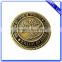 Factory stamping navy military custom engraved antique brass metal replica coin