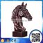 Wholesale Antique bronze resin horse sculpture ,horse head statue,horse head figurine for table decoration