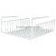 Wholesale Factory Pirce White Wire Under Shelf Basket Wrap Rack