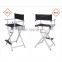 CE certificate aluminum director chair black makeup chair