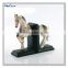 polyresin wood finidh horse cute bookends animal bookends