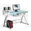HOT White High Gloss Tempered Glass Computer Desk