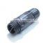 2 pole waterproof bulkhead electrical connector