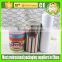 Disposable rolled edge paper cookies tube with plastic lid