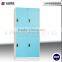 2-tier metal steel locker kd structure clothes wardrobe digital lock closet locker with 4 doors