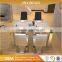 High Quality White Natural Marble Top Furniture Asian Style Dining Laminated Table