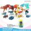 12"-16" dinosaur 6 assorted plastic non-toxic soft body animal toys