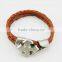 Fashion leather wristband for wholesale-ZB3340