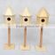 cheap wholesale unfinished wooden craft boxes bird cage gift box