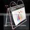 customized 2017 V shaped acrylic calendar calendar display holder