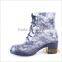 Lace PVC rain boots ladies wellington boots horse rain boots manufacturer SA-9319