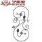 2016 wrought iron window grill design components and parts