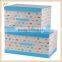 Factory price PE coating non-woven storage box with handle