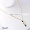 Guangzhou biggest wholesale fashionable black bear pendant gold plated chain necklace