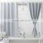 two side dull classical blackout hotel curtain grey color