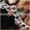 Wholesale fashion high quality polished titanium stainless steel men's anchor bracelet